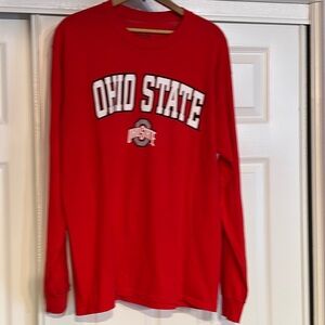 Men’s‎ Large Ohio State University long sleeve Worn 1x Elite Fan 100% cotton